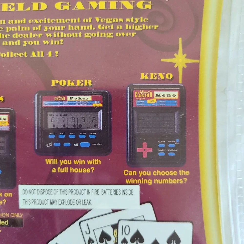 Manley‎ Toy Quest Vegas Casino Blackjack Hand Held Game New